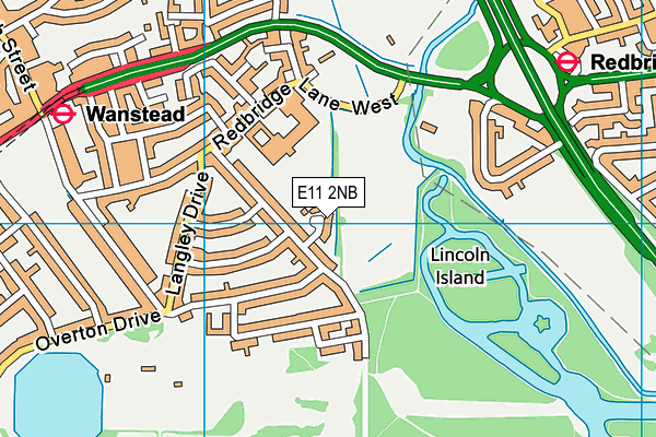 E11 2NB map - OS VectorMap District (Ordnance Survey)