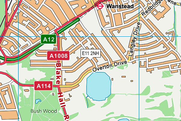 E11 2NH map - OS VectorMap District (Ordnance Survey)