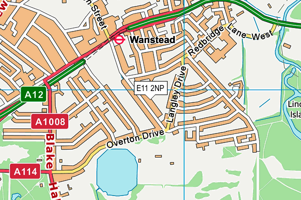 E11 2NP map - OS VectorMap District (Ordnance Survey)