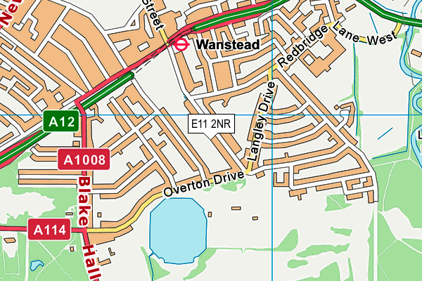E11 2NR map - OS VectorMap District (Ordnance Survey)