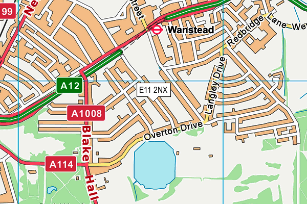 E11 2NX map - OS VectorMap District (Ordnance Survey)