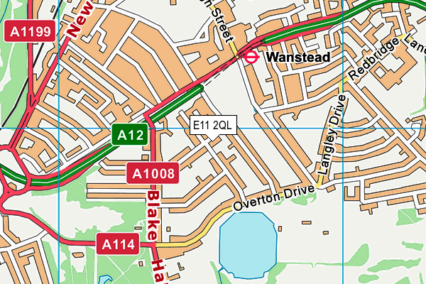 E11 2QL map - OS VectorMap District (Ordnance Survey)