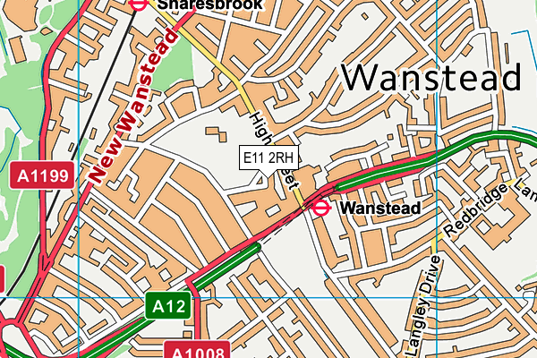 E11 2RH map - OS VectorMap District (Ordnance Survey)