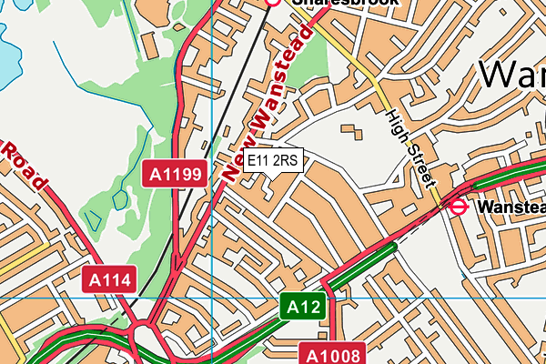 E11 2RS map - OS VectorMap District (Ordnance Survey)