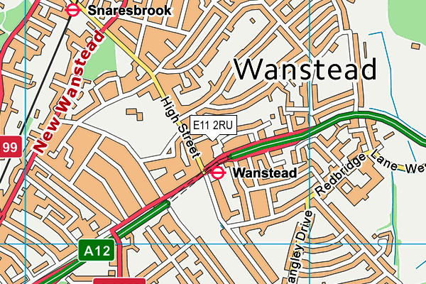 E11 2RU map - OS VectorMap District (Ordnance Survey)