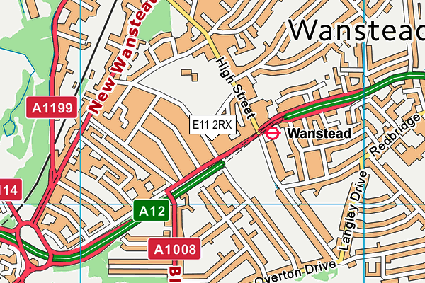 E11 2RX map - OS VectorMap District (Ordnance Survey)