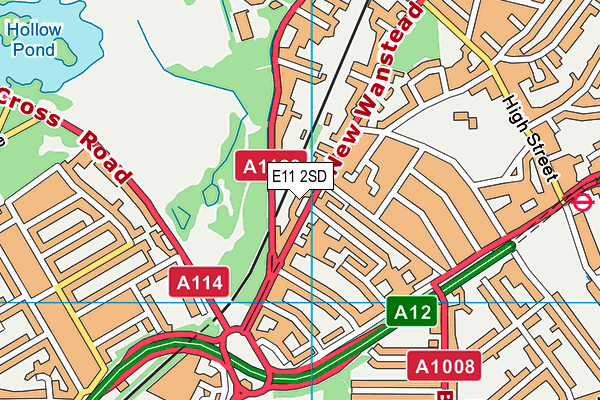 E11 2SD map - OS VectorMap District (Ordnance Survey)