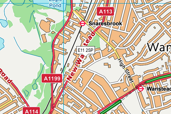 E11 2SP map - OS VectorMap District (Ordnance Survey)