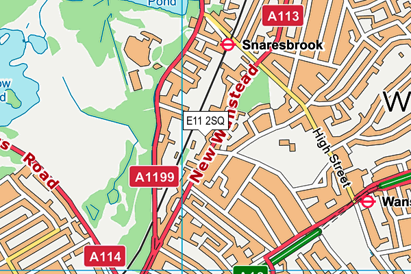 E11 2SQ map - OS VectorMap District (Ordnance Survey)