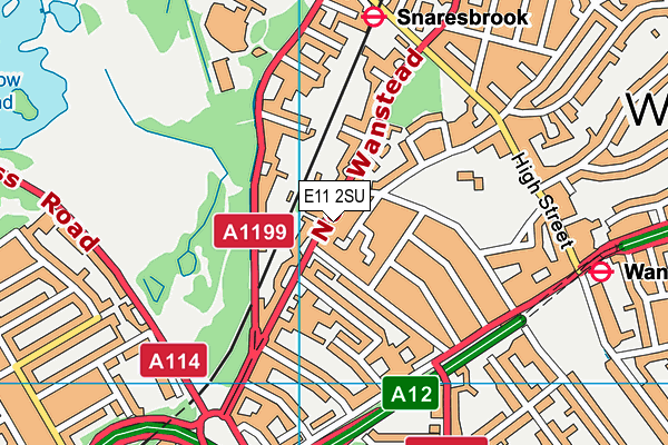 E11 2SU map - OS VectorMap District (Ordnance Survey)