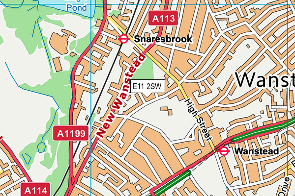 E11 2SW map - OS VectorMap District (Ordnance Survey)