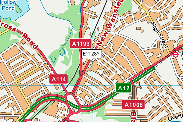 E11 2SY map - OS VectorMap District (Ordnance Survey)