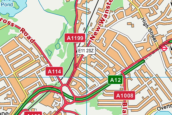 E11 2SZ map - OS VectorMap District (Ordnance Survey)