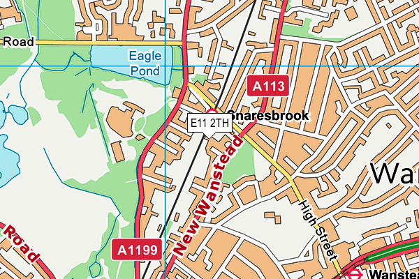 E11 2TH map - OS VectorMap District (Ordnance Survey)