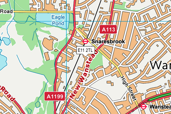 E11 2TL map - OS VectorMap District (Ordnance Survey)