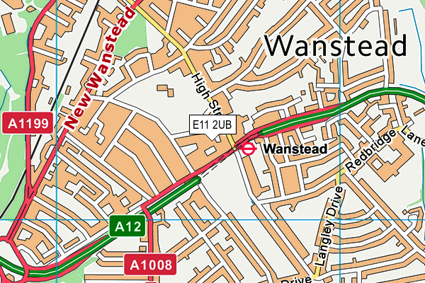 E11 2UB map - OS VectorMap District (Ordnance Survey)