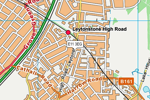 E11 3EG map - OS VectorMap District (Ordnance Survey)