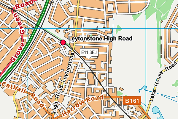 E11 3EJ map - OS VectorMap District (Ordnance Survey)