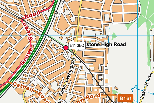 E11 3EQ map - OS VectorMap District (Ordnance Survey)