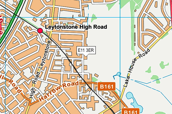 E11 3ER map - OS VectorMap District (Ordnance Survey)