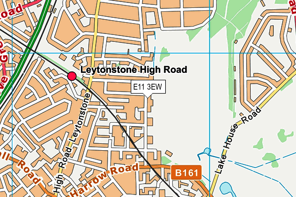 E11 3EW map - OS VectorMap District (Ordnance Survey)