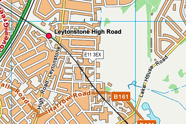 E11 3EX map - OS VectorMap District (Ordnance Survey)