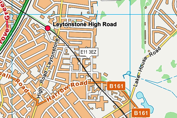 E11 3EZ map - OS VectorMap District (Ordnance Survey)