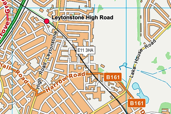 E11 3HA map - OS VectorMap District (Ordnance Survey)