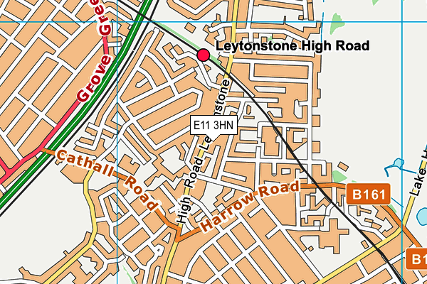 E11 3HN map - OS VectorMap District (Ordnance Survey)