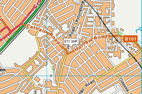 E11 3HP map - OS VectorMap District (Ordnance Survey)