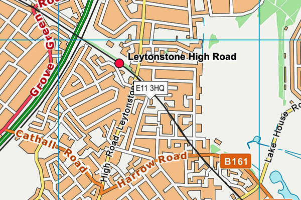 E11 3HQ map - OS VectorMap District (Ordnance Survey)