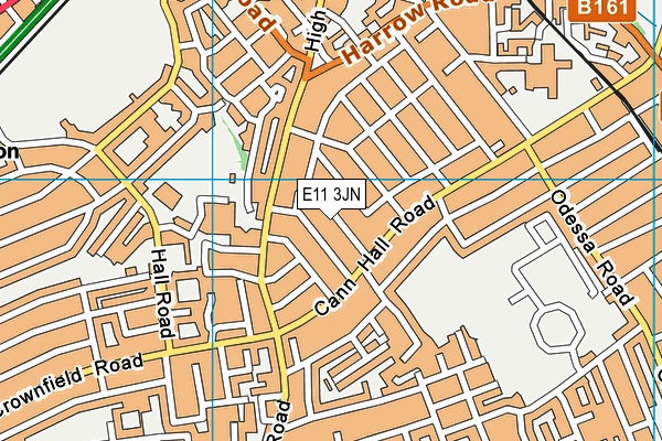 E11 3JN map - OS VectorMap District (Ordnance Survey)