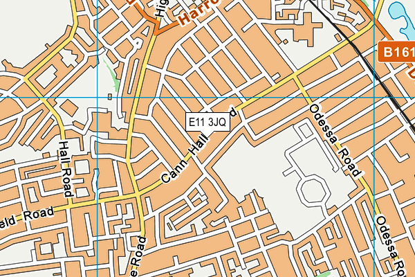 E11 3JQ map - OS VectorMap District (Ordnance Survey)