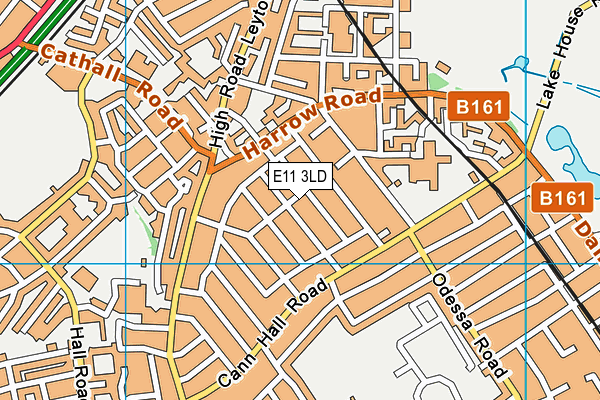 E11 3LD map - OS VectorMap District (Ordnance Survey)