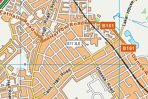 E11 3LE map - OS VectorMap District (Ordnance Survey)