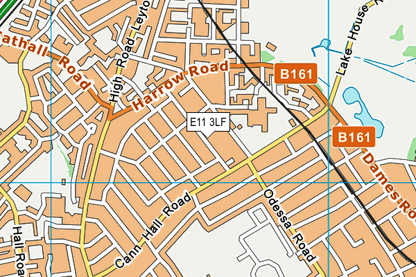 E11 3LF map - OS VectorMap District (Ordnance Survey)