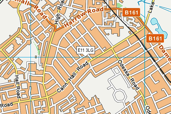 E11 3LG map - OS VectorMap District (Ordnance Survey)