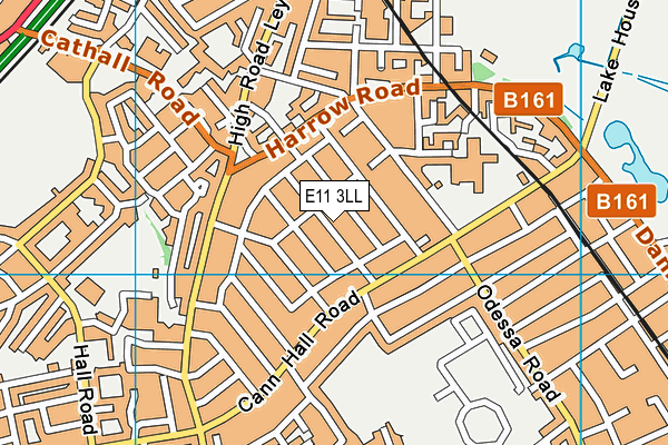 E11 3LL map - OS VectorMap District (Ordnance Survey)