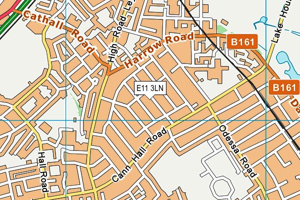E11 3LN map - OS VectorMap District (Ordnance Survey)