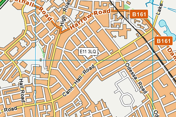 E11 3LQ map - OS VectorMap District (Ordnance Survey)