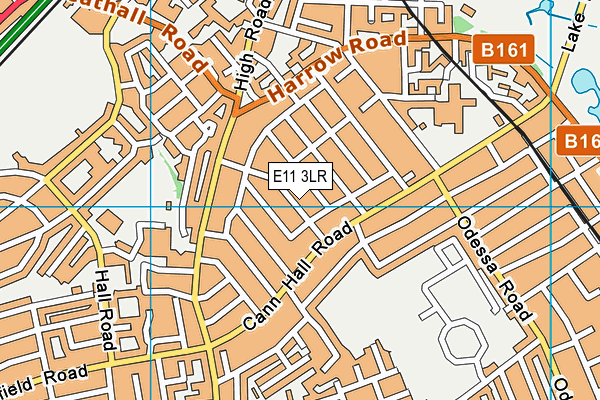 E11 3LR map - OS VectorMap District (Ordnance Survey)