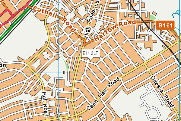 E11 3LT map - OS VectorMap District (Ordnance Survey)