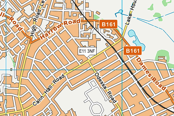E11 3NF map - OS VectorMap District (Ordnance Survey)