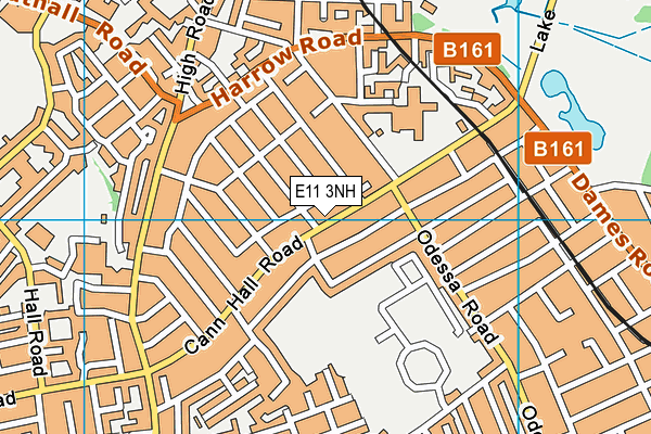 E11 3NH map - OS VectorMap District (Ordnance Survey)