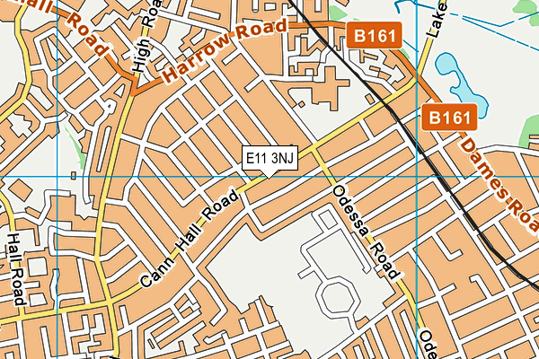 E11 3NJ map - OS VectorMap District (Ordnance Survey)