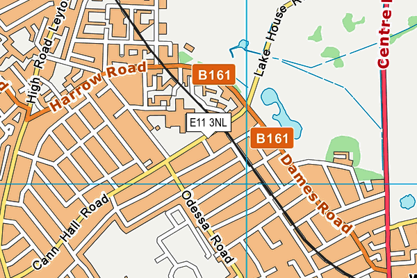 E11 3NL map - OS VectorMap District (Ordnance Survey)