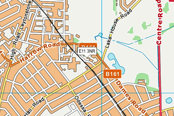 E11 3NR map - OS VectorMap District (Ordnance Survey)