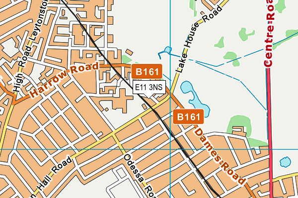 E11 3NS map - OS VectorMap District (Ordnance Survey)