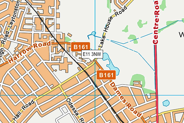 E11 3NW map - OS VectorMap District (Ordnance Survey)