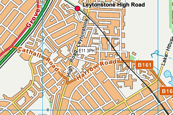 E11 3PH map - OS VectorMap District (Ordnance Survey)